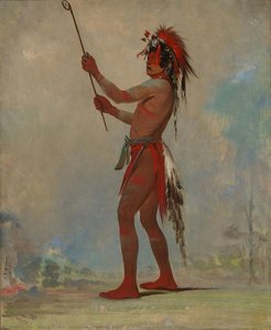 We-chúsh-ta-dóo-ta, L'uomo Rosso, Un Distinto Giocatore Di Palla — George Catlin