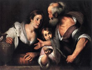 Prophet Elijah And The Widow Of Sarepta — Bernardo Strozzi