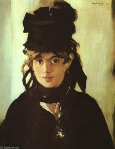 Berthe Morisot Con Un Mazzo Di Violette — Édouard Manet