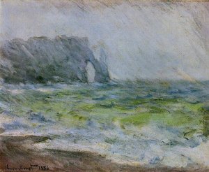 Etretat In The Rain (ეტ Retat In The Rain) — კლოդ მონე