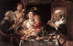 Wie Die Alten Sangen, So Spielen Die Jungen Flöte — Jakob Jordaens