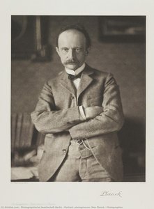 Portrait, Photogravure, Max Planck / Photographisc — Photographische Gesellschaft Berlin
