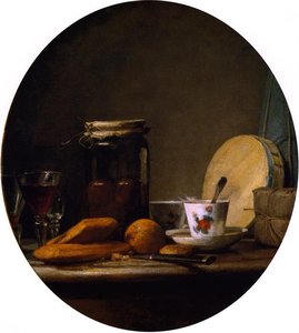 Das Glas Mit Aprikosen — Jean-baptiste-siméon Chardin