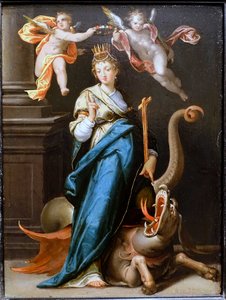 Saint Margaret — Bartholomeus Spranger