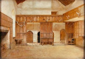 The Great Hall At Haddon — John Faed