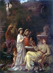 The Storyteller At The Well — Anselm Feuerbach