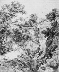 Landscape With Waterfall — Karoly Marko The Elder