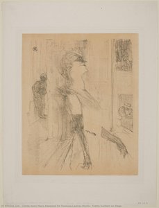Yvette Guilbert Sul Palco — Comte Henri Marie Raymond De Toulouse-lautrec-monfa
