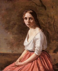 Junge Frau — Jean-baptiste-camille Corot
