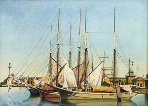 L'avant Port, Marseilles — Edward Alexander Wadsworth
