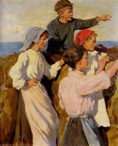 Study For The Fleet In Sight — Stanhope Alexander Forbes