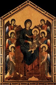 Virgin Enthroned With Angels — Cimabue