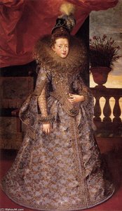 Portrait Of Margherita Gonzaga — Frans The Younger Pourbus