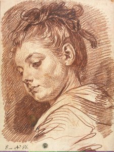 Head Of A Young Woman — Jean-baptiste Greuze