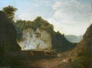 A View In Dovedale, Derbyshire — Henry Thomas Dawson