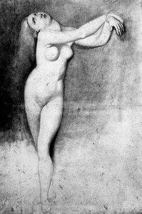 Studie Nach Ingres ''angelica Chained To The Rock'' — Georges Pierre Seurat