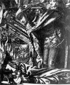 Domnița Shalott — Dante Gabriel Rossetti