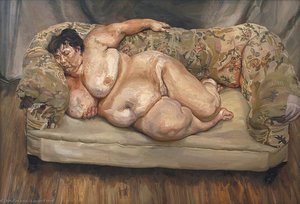 Supraveghetorul De Beneficii Adormit (de Asemenea Cunoscut Sub Numele De Big Sue) — Lucian Freud