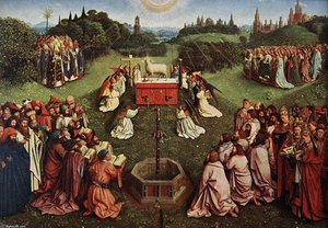 Das Altäre Von Gent: Verehrung Des Lammes (detail) — Jan Van Eyck