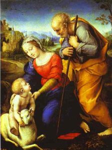 La Santa Famiglia Con Un Agnello — Raffaello