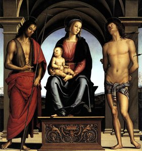 The Madonna Between St John The Baptist And St Sebastian — Le Pérugin