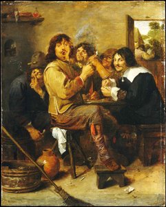 The Smokers — Adriaen Brouwer