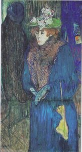 Jane Avril Betritt Das Moulin Rouge — Comte Henri Marie Raymond De Toulouse-lautrec-monfa
