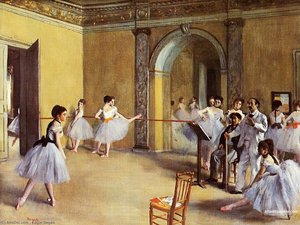 Taneczní Lekcia V Operné — Hilaire-germain-edgar Degas