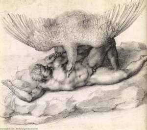 O Castigo De Títius (detalhe) — Michelangelo Buonarroti