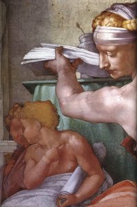 Libyalı Sibyl (detay) — Michelangelo