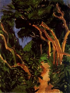 Landscape Of Fehmarn, Forest Trail — Ernst Ludwig Kirchner