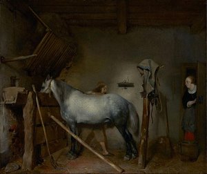 Horse Stable — Gerard Ter Borch The Younger
