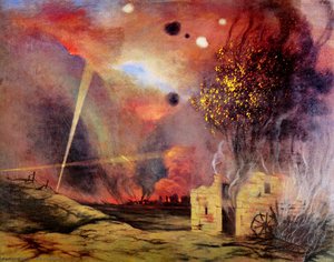 Landscape Off Ruins And Fires — Félix Vallotton