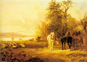 Waiting For The Ferry — John Frederick Herring Senior