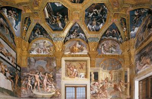View Of The Sala Di Psiche (west Wall) — Giulio Romano