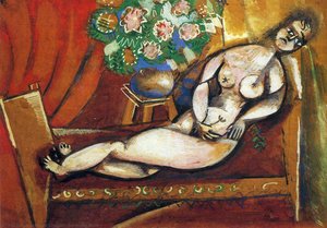 Reclino Desnudo — Marc Chagall