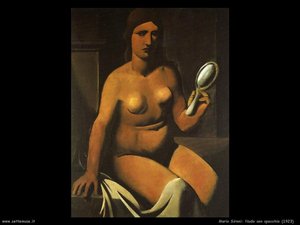 Nude With Mirror — Mario Sironi