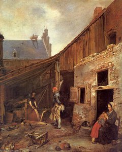 The Family Of The Stone Grinder, Berlin — Gerard Ter Borch The Younger