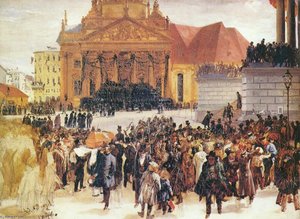 L'esposizione Dei Caduti Di Marzo — Adolph Von Menzel