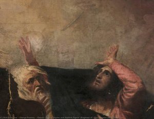 Alonso, König Von Neapel Und Eine Weitere Figur (fragment Aus 'der Sturm, 1. Akt, 1. Szene') — George Romney