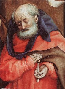 The Nativity (detail) — Robert Campin (master Of Flemalle)