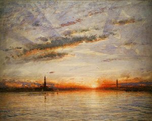 Sunset, Venice — Albert Goodwin