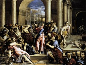 Christ Driving The Traders From The Temple — El Greco