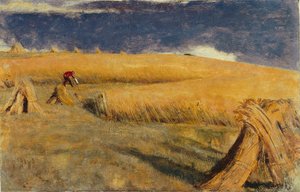 Cornfield At Ewell — William Holman Hunt