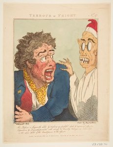 Terrour Or Fright, From Le Brun Travested — Thomas Rowlandson