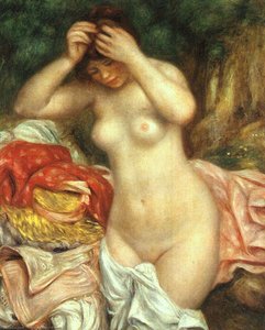 Saçını Düzenleyen Kadın, Ulusal Galeri — Pierre Auguste Renoir