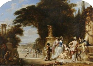 Fête In A Tivoli Villa — Henry Andrews