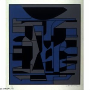 Serigraph In Black — Victor Vasarely