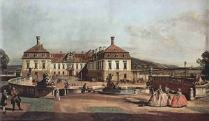 The Imperial Summer Residence, Courtyard — Bernardo Bellotto