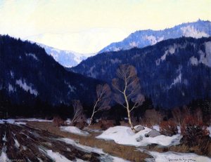 Early Spring Morning In The Laurentian Wilds — Clarence Alphonse Gagnon